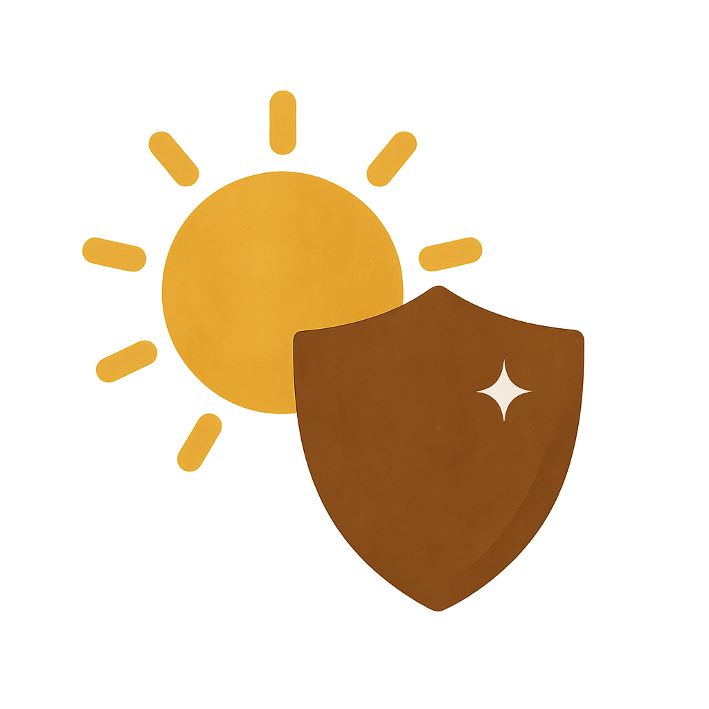 Sheild protecting the skin